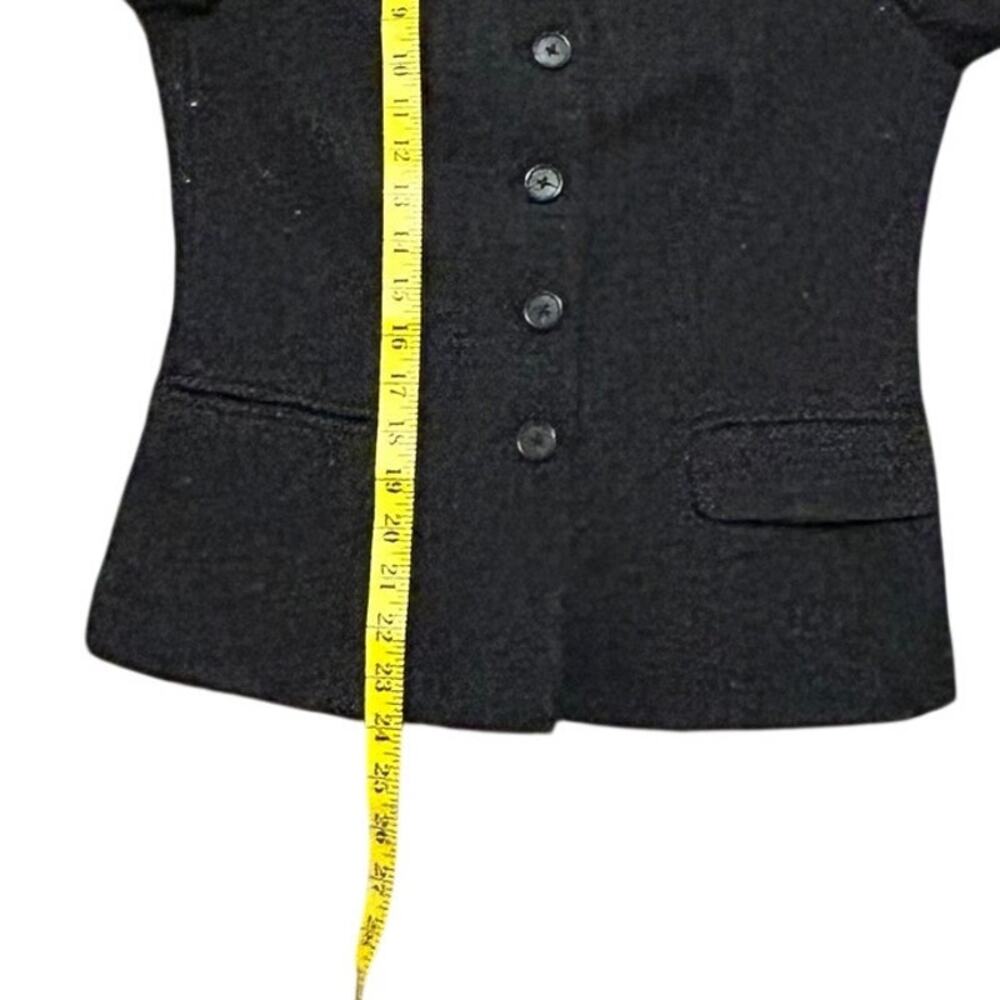 Lauren Ralph Lauren Charcoal Wool Blend Button Blazer Jacket Women's Size 4 - Picture 11 of 11